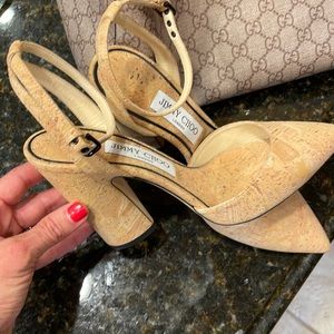 Jimmy Choo cork sandals! EUC